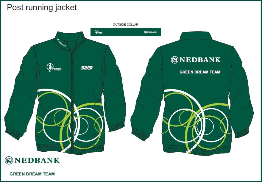 Nedbank Running Club site About Us Green Dream Team Special Kit