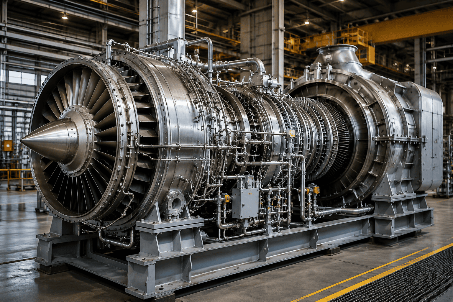 Industrial steam and gas turbine